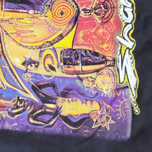 Vintage Santana Shaman Black 2002 Concert Tee Men'Shirt XL - Picture 6 of 16